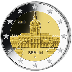 2-Euro-Komplettsatz 2018 "Berlin" mit allen fünf Prägezeichen (A, D, F, G, J) – Stempelglanz