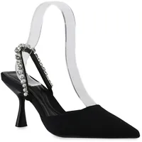 VAN HILL Damen Slingpumps in Schwarz