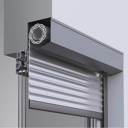 Rolladen 4 m breit, Vorbaurollladen Eckig, Aluminium, Weiß, 4000 x 800 mm, individuell konfigurierbar