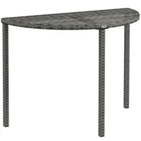 Outsunny Balkontisch Beistelltisch 100 x 50 x 74 cm Grau