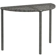 Outsunny Balkontisch Beistelltisch 100 x 50 x 74 cm Grau