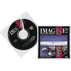 Durable CD COVER Pocket - CD-Hülle - Kapazität: 1 CD - durchsichtig (Packung mit
