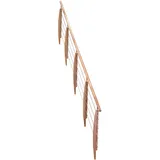 Minka Treppengeländer für Raumspartreppen 246-282 cm Holz