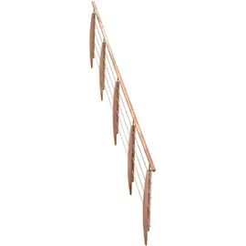 Minka Treppengeländer für Raumspartreppen 246-282 cm Holz
