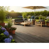 KAHRS BPC Terrassendielen, Natural Design, Massiv, 20x140 mm, Mooreiche, strukturiert/gebürstet