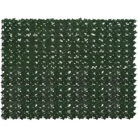 vidaXL Balkonverkleidung 200 x 150 cm Dunkelgrün Polyethylen 2 St.