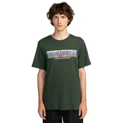 T-Shirt ELEMENT "Trains", Herren, Gr. S, grün (deep forest), [Hauptstoff] 100% Baumwolle, Kurzarm, Shirts