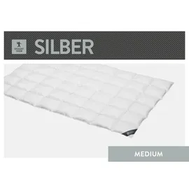 SPESSARTTRAUM Silber medium 100% Daunen 240x220 cm