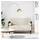 vidaXL Zweisitzer-Sofa mit Nackenrollen Creme 110 cm Samt