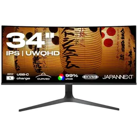 JAPANNEXT UWQHD Curved Monitor 34"