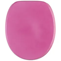 WC-Sitz SANILO "Glitzer WC-Sitz", pink, B:37,7cm L:47cm, MDF - Mitteldichte Holzfaserplatte, WC-Sitze, mit Absenkautomatik