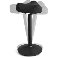 Songmics Stehhocker Kunststoff Schwarz