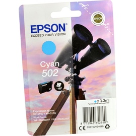 Epson 502 cyan + Alarm (C13T01V24010)