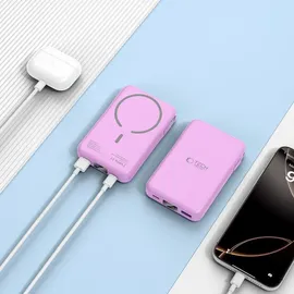TECH-PROTECT PB31 MagSafe 10000mAH - purple Powerbank (Akku) - Purple - 10000 mAh, Lavendel