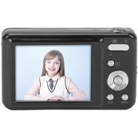 Akozon 2,7-Zoll-Digitalkamera, ABS-Metall, 48 MP, High Definition, 8-facher Optischer Zoom, Tragbare Digitalkamera für Kinder, Anfänger(Schwarz)