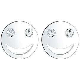 Elli Ohrringe Damen, Ohrstecker Smile Face in 925 Sterling Silber