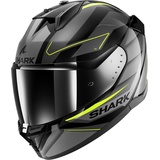 SHARK SHARK, Integraler Motorradhelm D-SKWAL 3 SIZLER Black / Grey / Yellow Kay, S