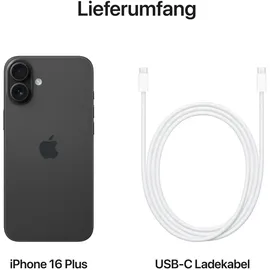 Apple iPhone 16 Plus 256 GB Schwarz