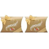 Lindt Schokolade LINDOR Kugeln Mischung | 323 g in Kissenpackung | ca. 25 LINDOR Kugeln (Vollmilch, Feinherb, Weiß) | Pralinen-Geschenk oder Schokoladengeschenk (Packung mit 2)