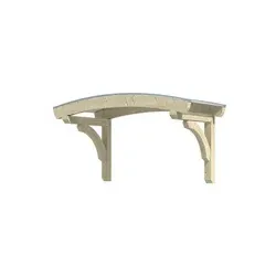 SKANHOLZ Vordach »Rostock«, 174 x 80 cm (BxT), nordische Fichte, natur - beige
