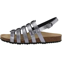 GEOX Damen D BRIONIA F Flat Sandal, Gun, 38