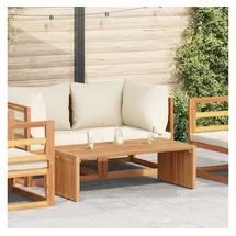vidaXL Gartentisch Beistelltisch 110 x 55 x 35,5 cm Braun