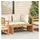 vidaXL Gartentisch Beistelltisch 110 x 55 x 35,5 cm Braun