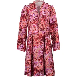 Cartoon Volantkleid Damen mit Rüschen Violett/Rot 38