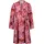 Cartoon Volantkleid Damen mit Rüschen Violett/Rot 38