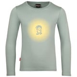 TROLLKIDS Mädchen Pointillism Longsleeve, Gletschergrün/Limonade, Größe 98 - 98