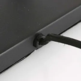 Steinhauer Beistellleuchte Nachttischleuchte Leselampe E27 schwarz-matt weiß Textil