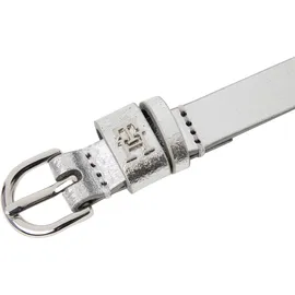 Tommy Hilfiger Damengürtel Leder schwarz/silber 100
