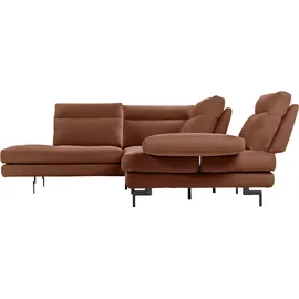 Calia Italia Eckcouch L-förmig 288/232 cm Braun