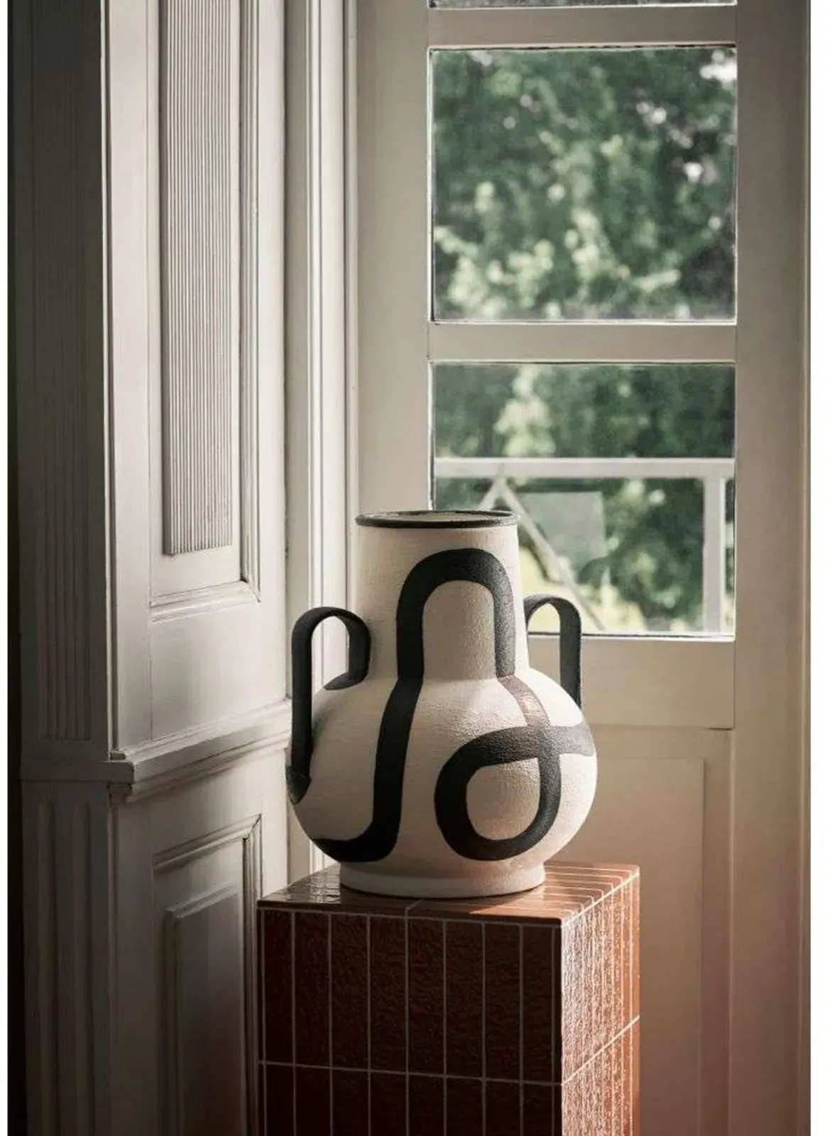 Vasen ferm LIVING, Weiß, Stein - 33.5 - 37.5