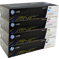 4 HP Toner W2070A-W2073A 117A Multipack K C M Y 4-farbig