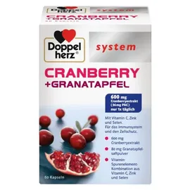 Doppelherz System Cranberry + Granatapfel Kapseln 60 St.
