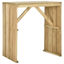 vidaXL Bartisch 100 x 60 x 110 cm Braun