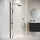 Badplaats Florida Walk-In-Dusche 40 x 200 cm Schwarz Sicherheitsglas