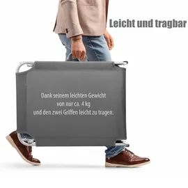 Thats Shopping Sonnenliege 186 x 55 x 24 cm Grau