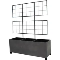 Dehner Milano Spalierkasten 100 x 130 x 35 cm Grau