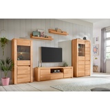 Home Affaire Wohnwand »Burani«, (Set, 4 St.), teilmassives Holz, beige
