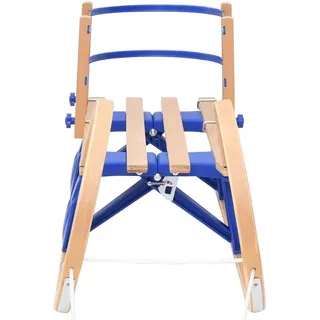 vidaXL Klappschlitten mit Rückenlehne 110 cm Sperrholz