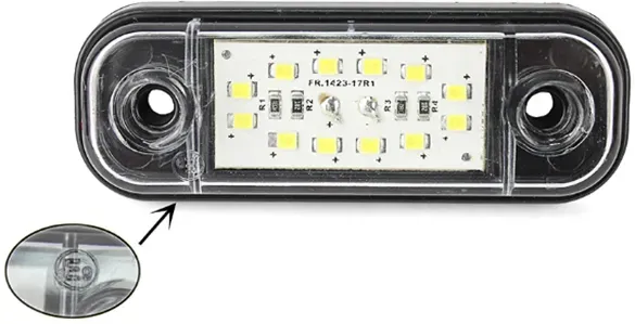 LED-Markerlicht 12 LED FR0175B 12-24V 84 mm, weiß