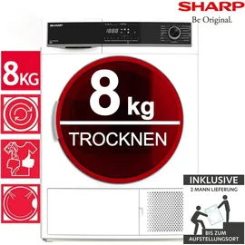 Sharp KD-HHH8S8GW3-DE Wärmepumpentrockner (8 kg)