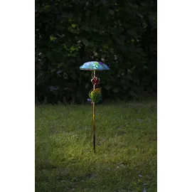 StarTrading LED-Solarstab 'Salona', blau, Schmetterling