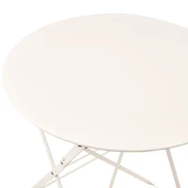 Beliani Bistro Set 3-tlg. Cremeweiß