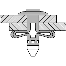 Gesipa BULB-TITE Blindniete Alu/Alu 5,2 x 17,5 EPDM