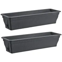 Buri 80 x 19 x 19 cm Anthrazit