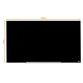 NOBO Glastafel Diamond 126 x 71 cm Schwarz