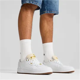 Puma Court Classic Lux Herren White/Alpine Snow/Gold 44